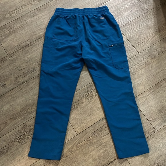 Figs Medium High Waisted Yola Bottoms in Alps Blue - Picture 3 of 3